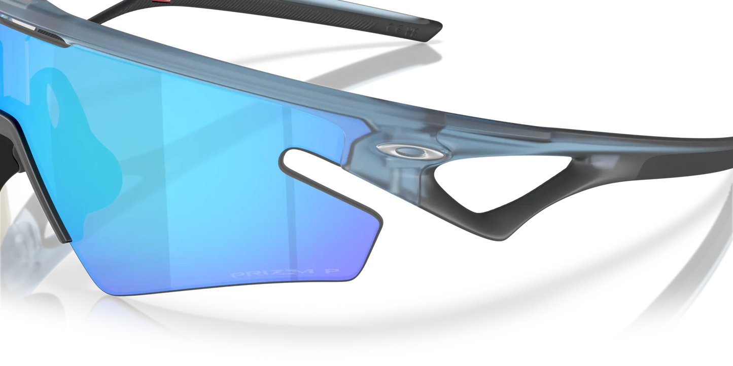 OAKLEY SPHAERA SLASH Matt Transparent Stone Prizm Sapphire Pol Glasses