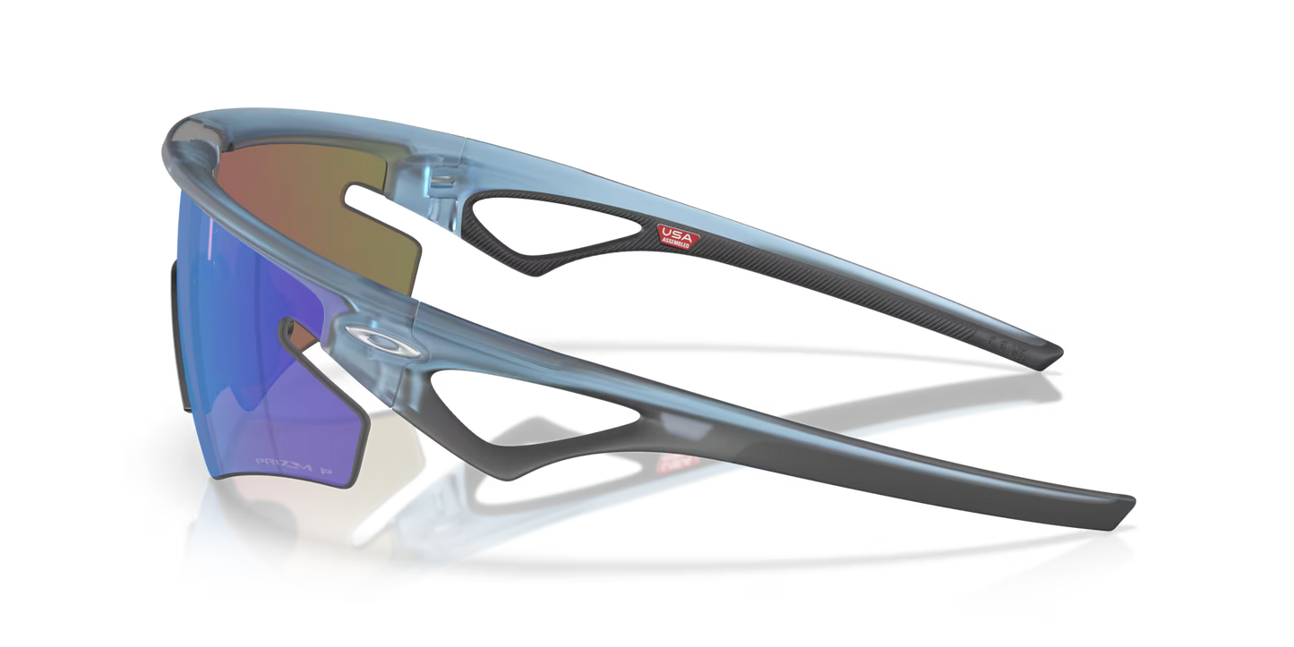 OAKLEY SPHAERA SLASH Matt Transparent Stone Prizm Sapphire Pol Glasses
