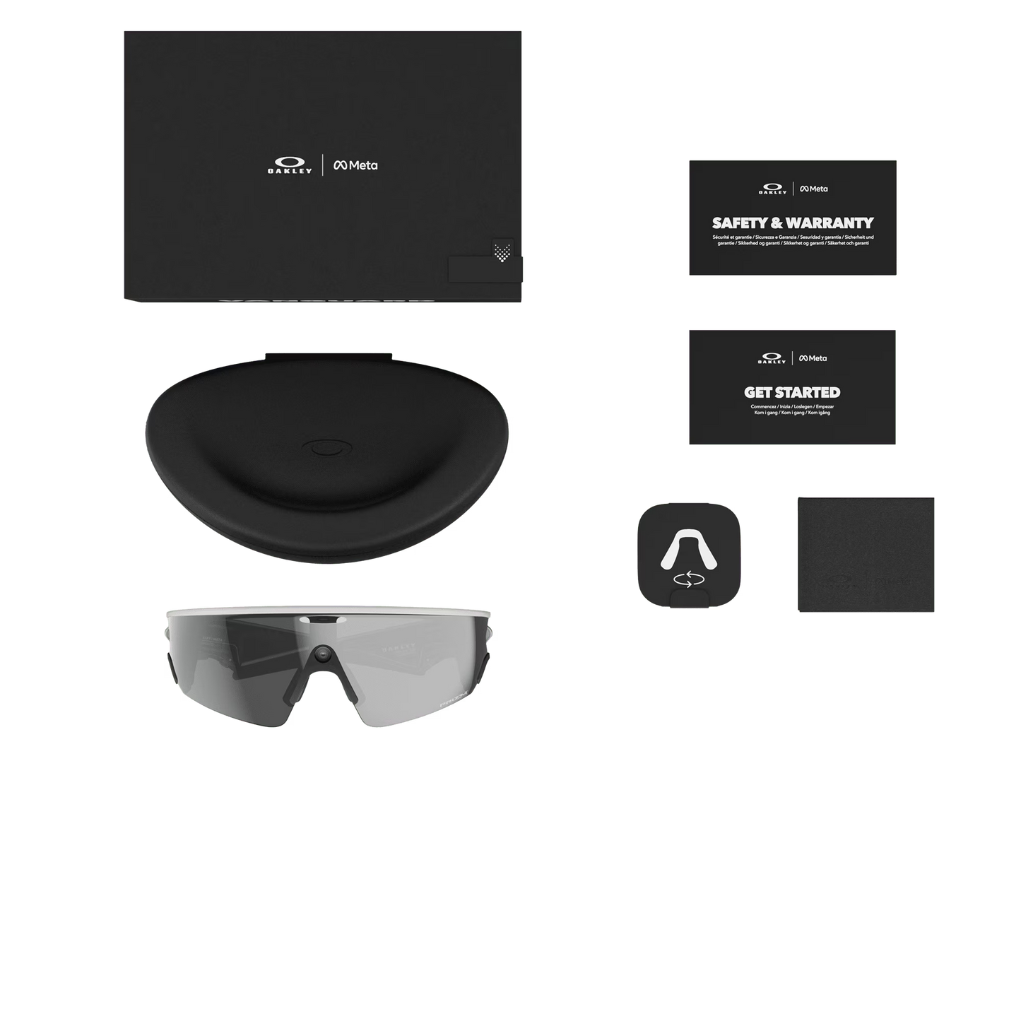 OAKLEY VANGUARD META Sort/Hvid Briller Prizm Sort-glas