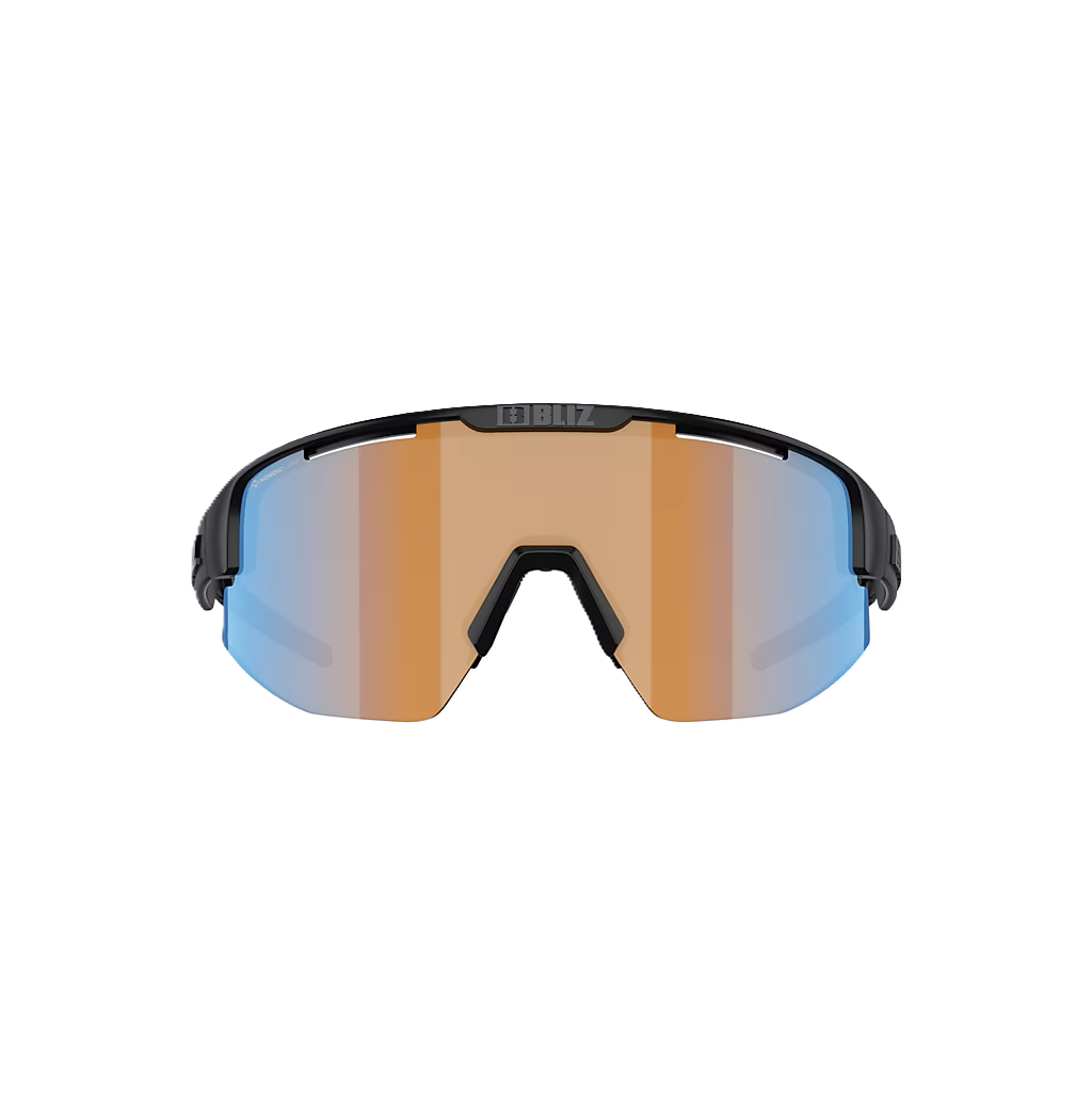 BLIZ MATRIX Briller Matt Sort Coral/Orange Iridium Blå-glas