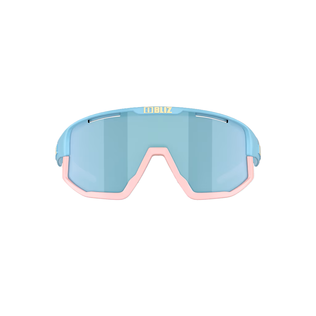 Solbriller BLIZ FUSION SMALL Pastel Blue Matt Lens Smoke w Ice Blue Multi