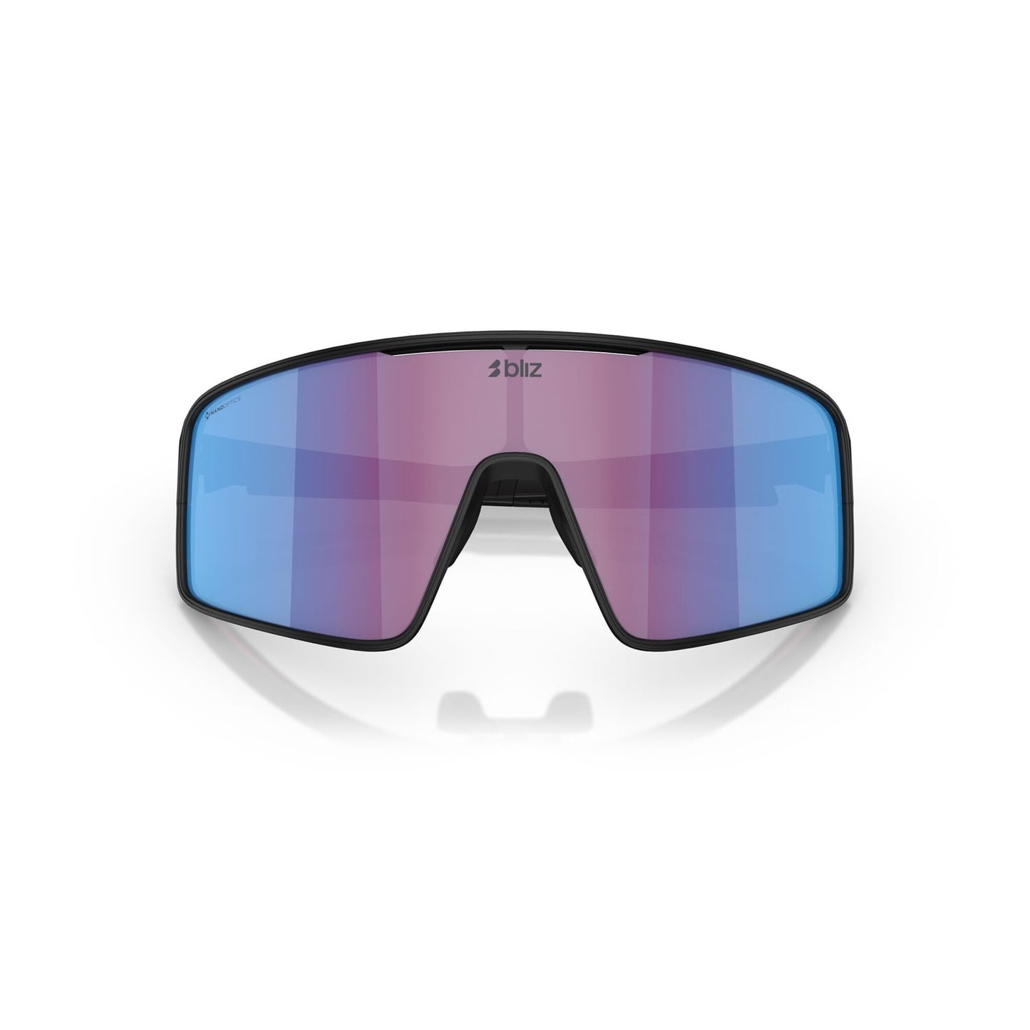 BLIZ P001 S Black Matt Pink Violet Blue Mirror Briller