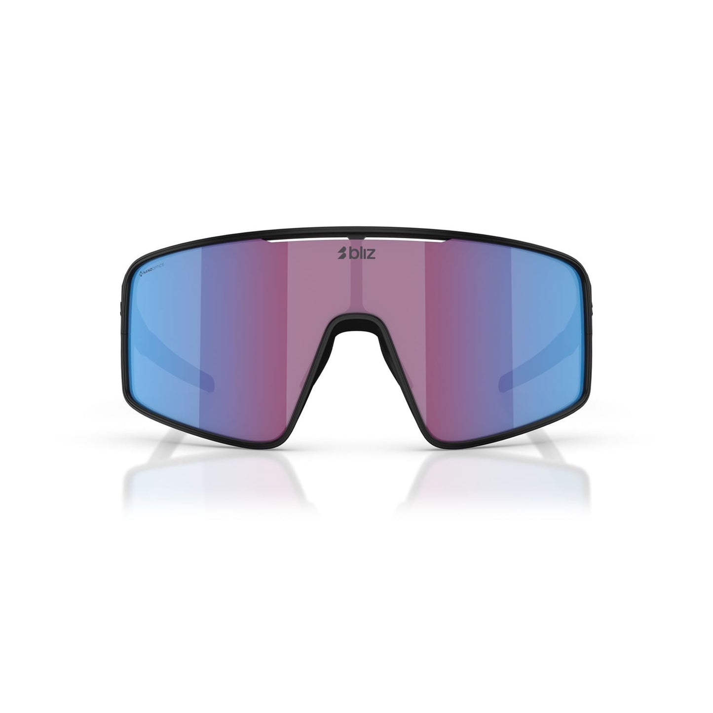 BLIZ P001 Black Matt Pink Violet Blue Mirror Briller