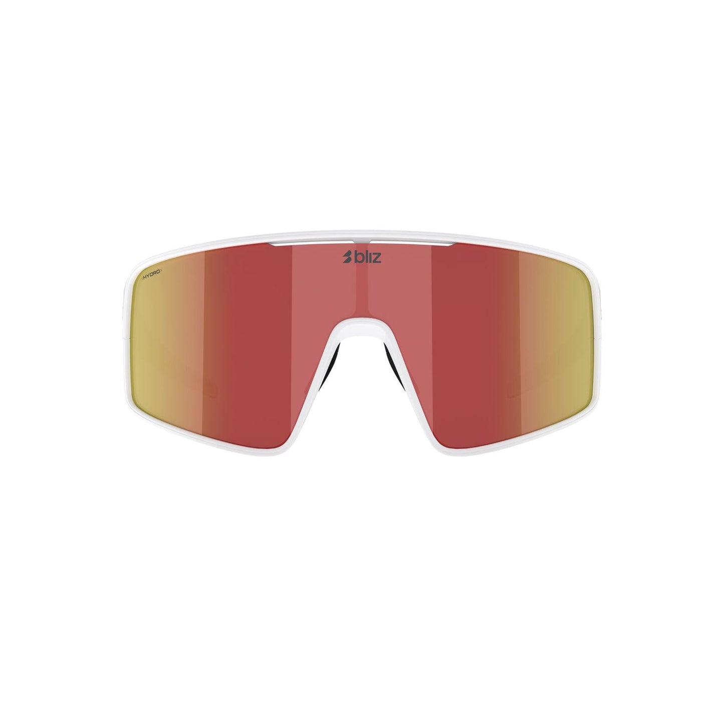 BLIZ P001 White Matt Frame Brown Red Mirror Briller