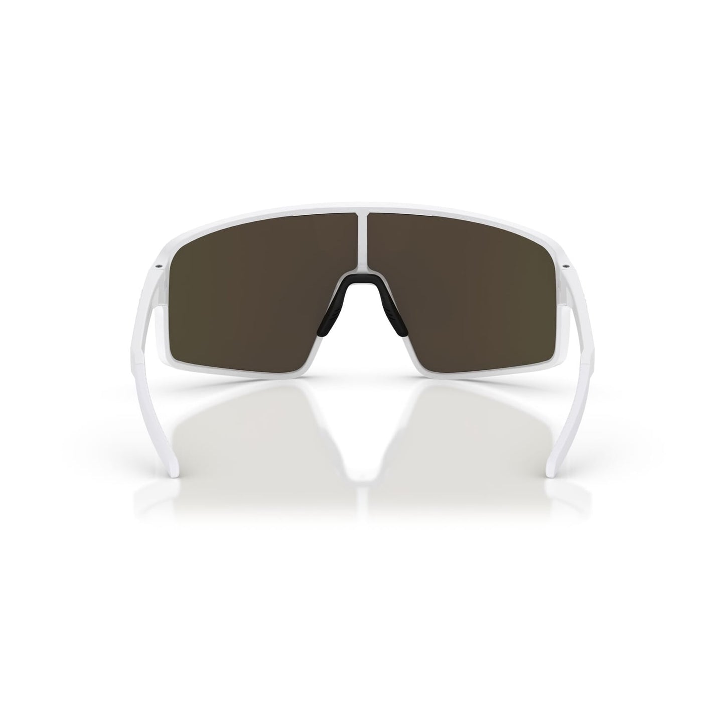 BLIZ P001 White Matt Frame Brown Red Mirror Briller