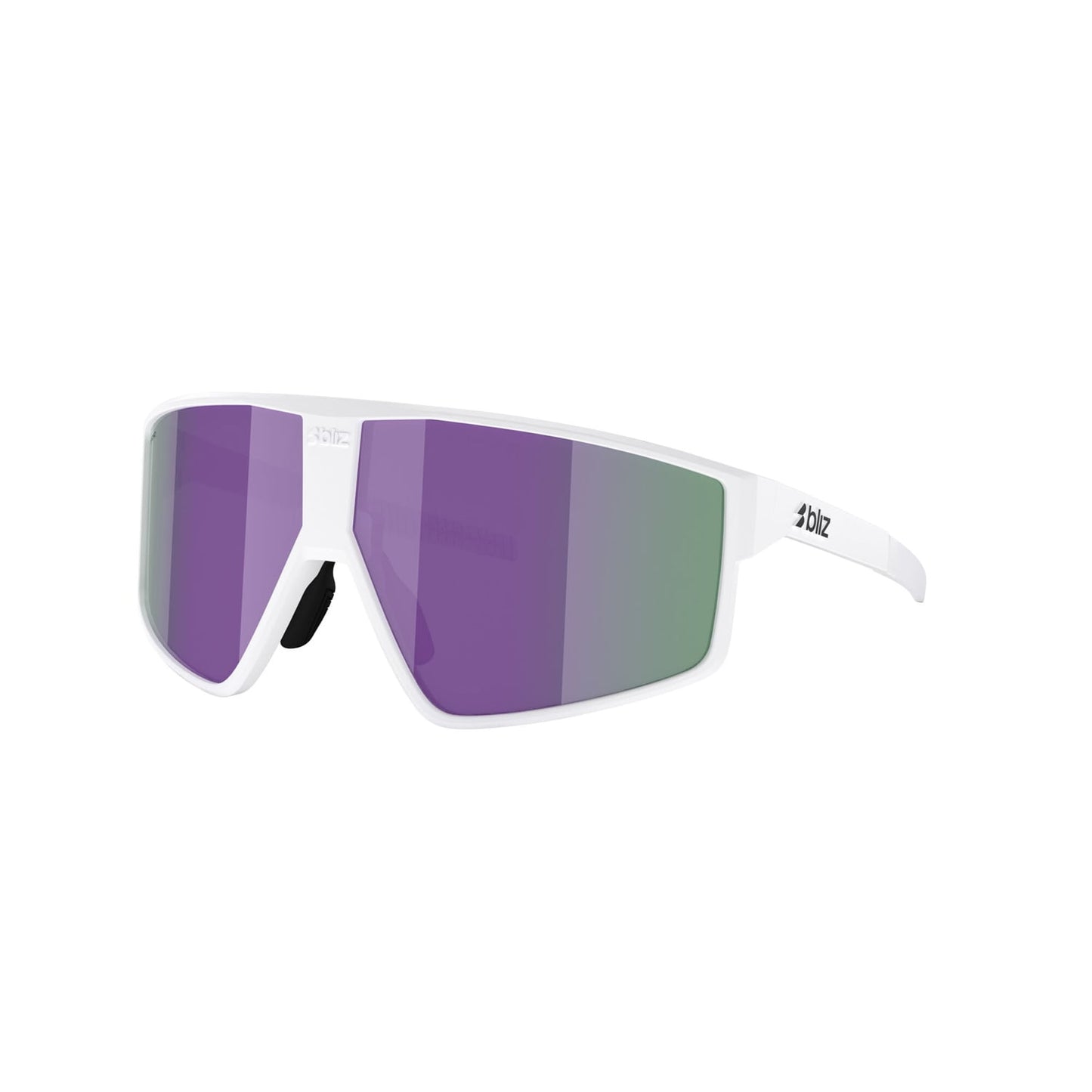 BLIZZ P002S Matt White Frame Brown Violet Multicolour Glasses