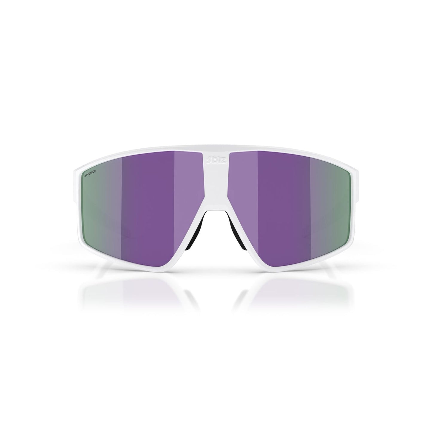 BLIZZ P002S Matt White Frame Brown Violet Multicolour Glasses