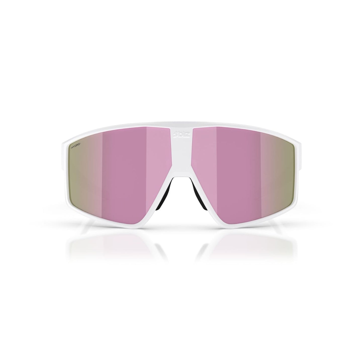 BLIZZ P002S Matt White Frame Brown Pink Briller