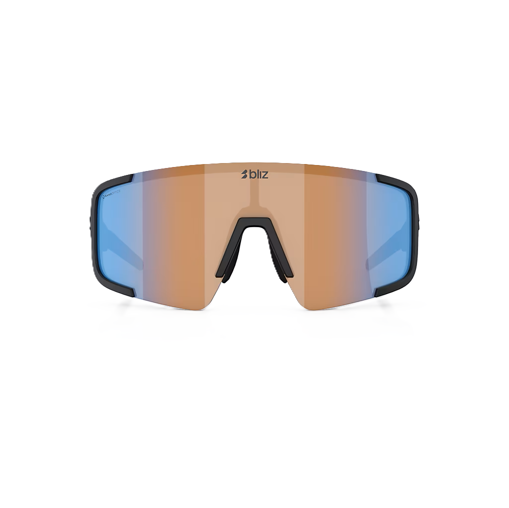 BLIZ P003 Matt Sort Coral/Orange Iridium Blå Briller