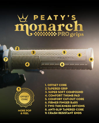Grips PEATY'S MONARCH PRO MUSHROOM Supersoft Mint
