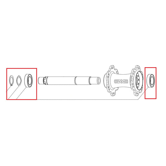 Bagnavlejer 17×28×7mm.ENVE INNERDRIVE