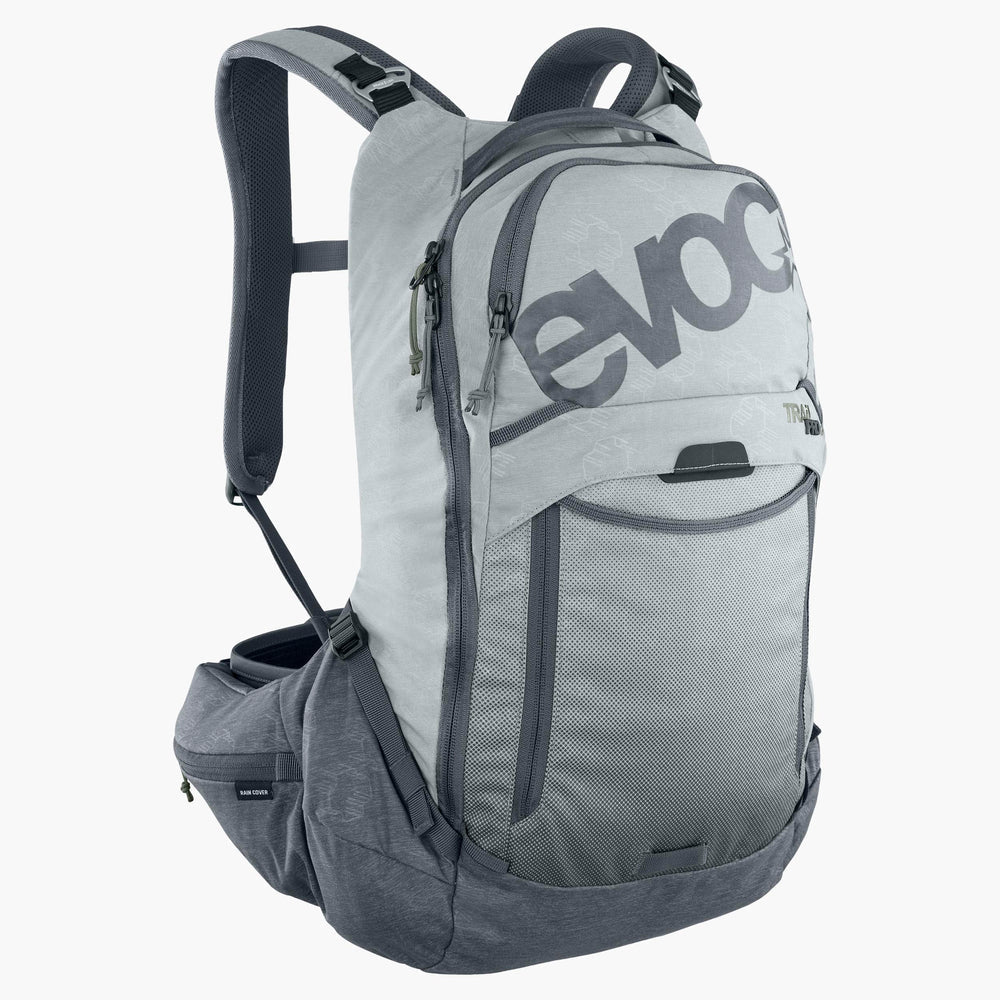 EVOC TRAIL PRO 16L rygsæk med rygstøtte, grå