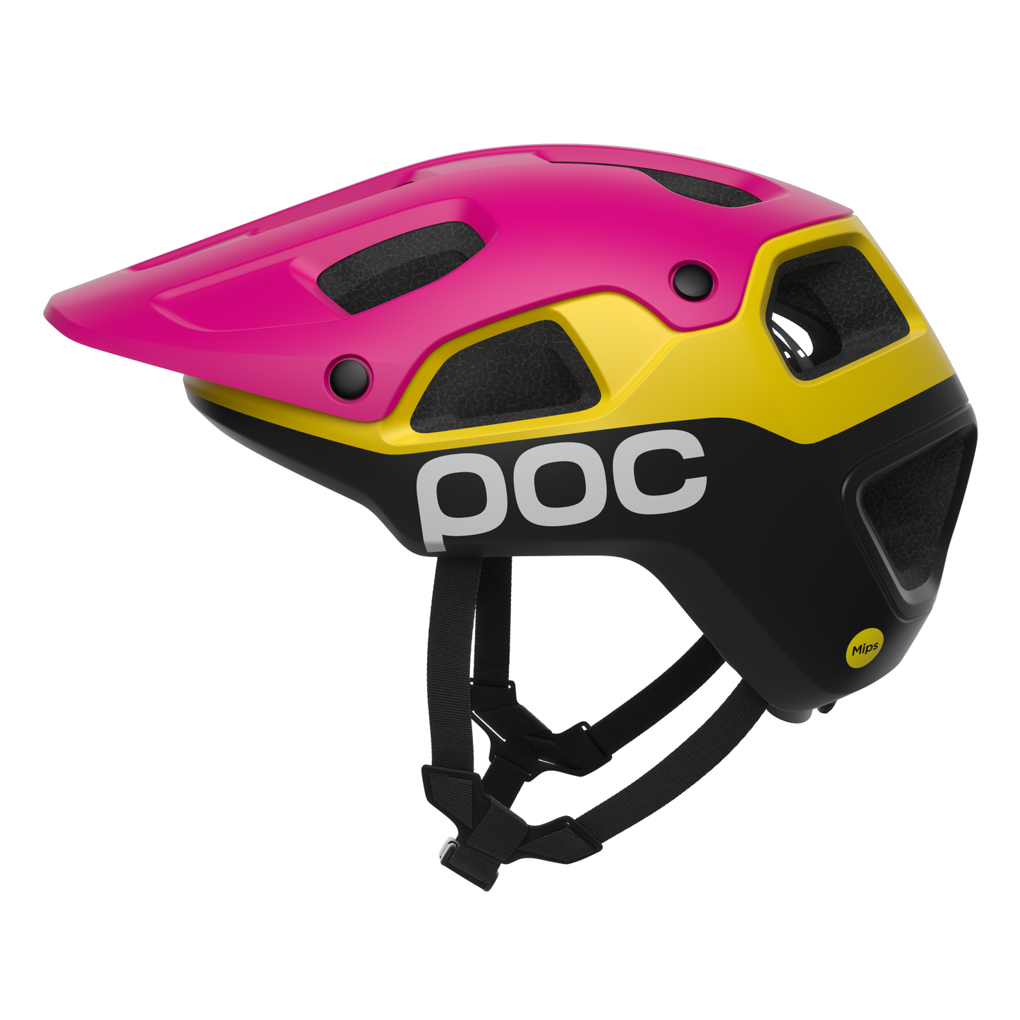 POC CULARIS PURE MTB-hjelm Pink/gul/sort