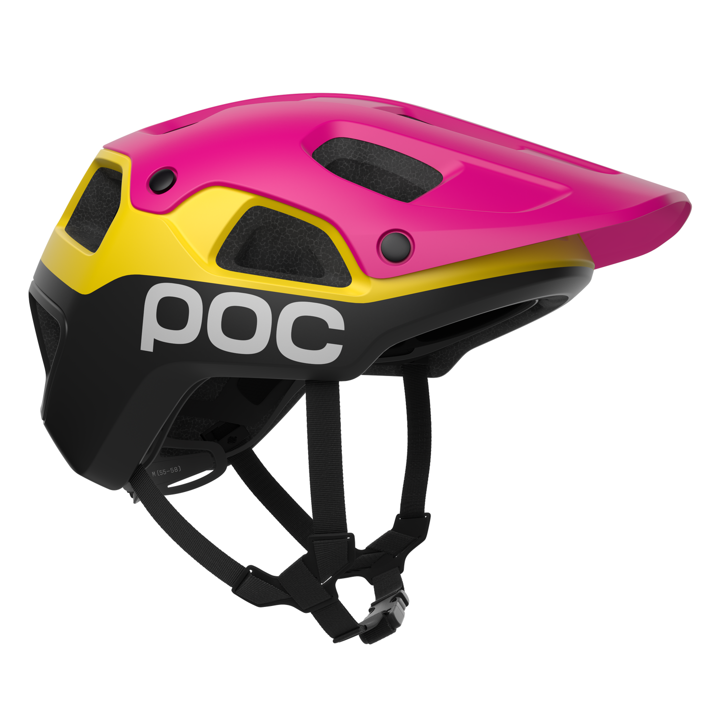 POC CULARIS PURE MTB-hjelm Pink/gul/sort