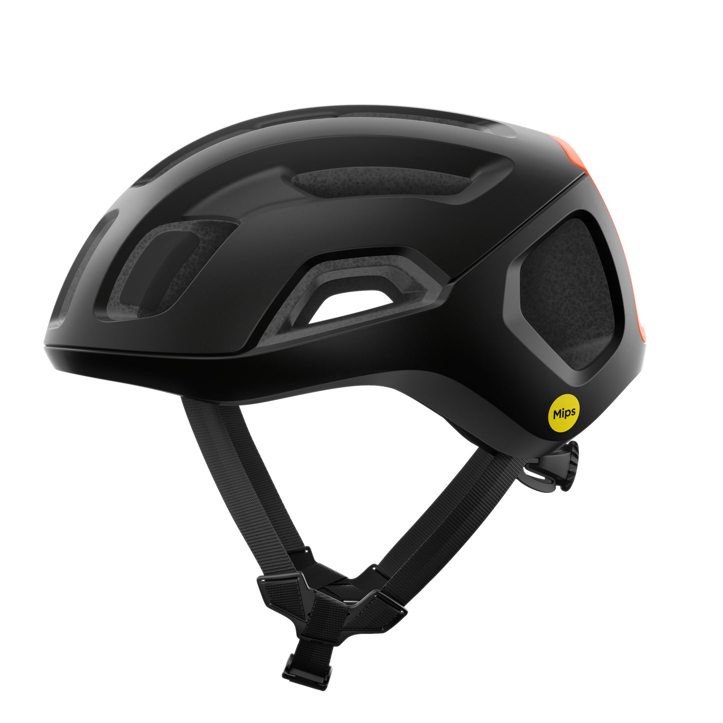 POC VENTRAL AIR MIPS landevejshjelm Sort/Orange Fluo Matt