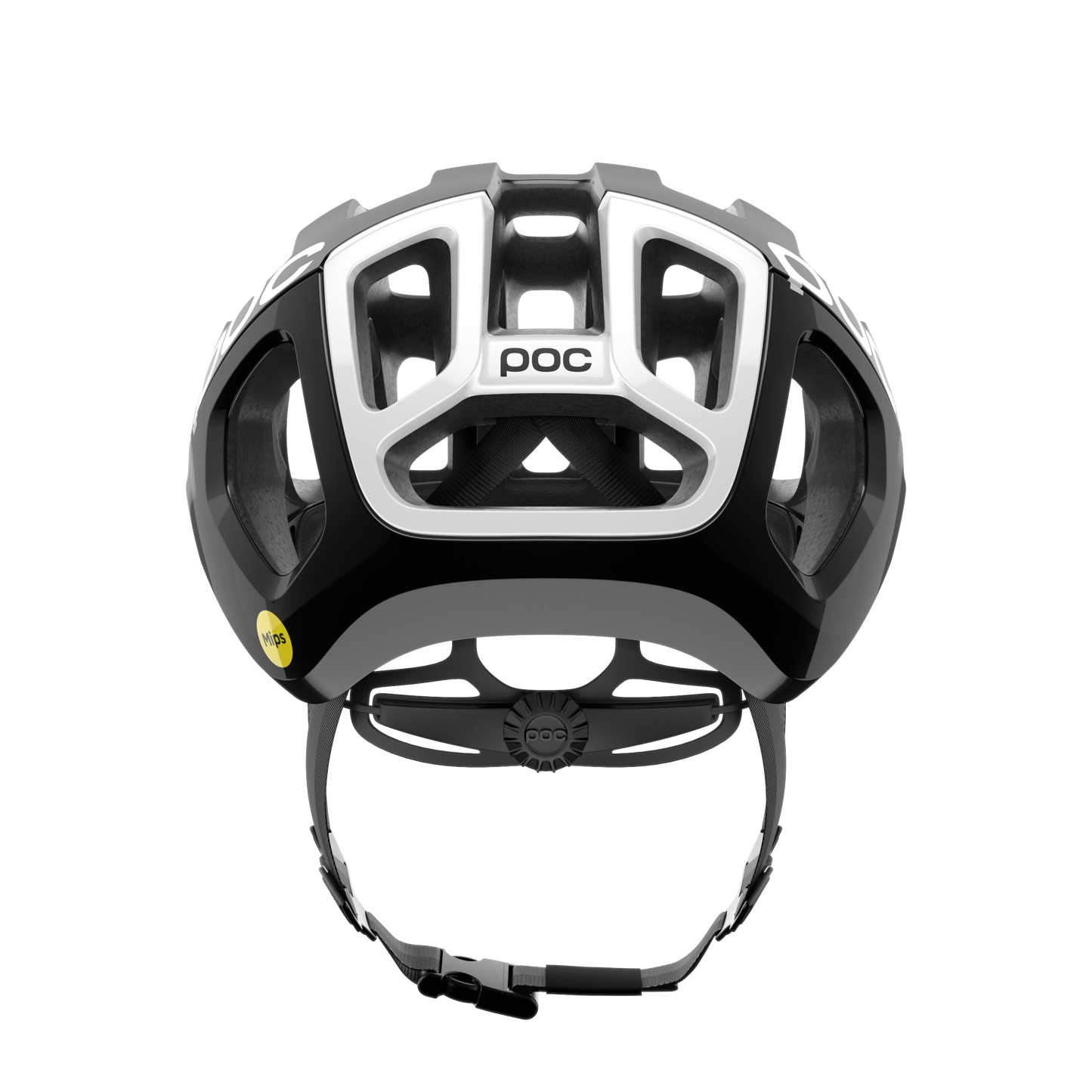 POC VENTRAL AIR MIPS Logo landevejshjelm Sort/hvid mat