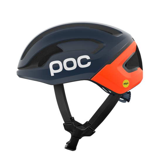 POC OMNE AIR MIPS landevejshjelm Navy/Orange Matt