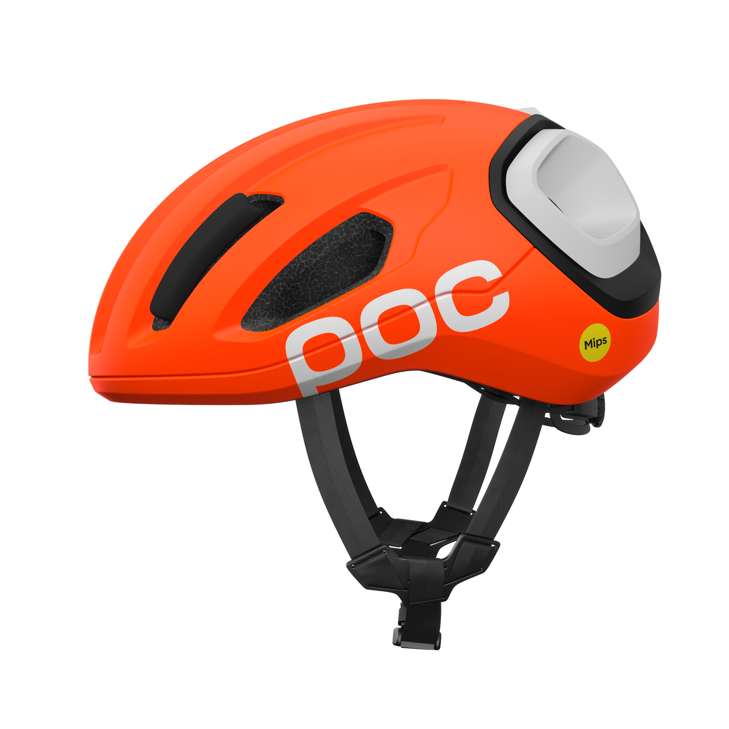 POC AMIDAL landevejshjelm MIPS mat orange/mat sort/mat hvid