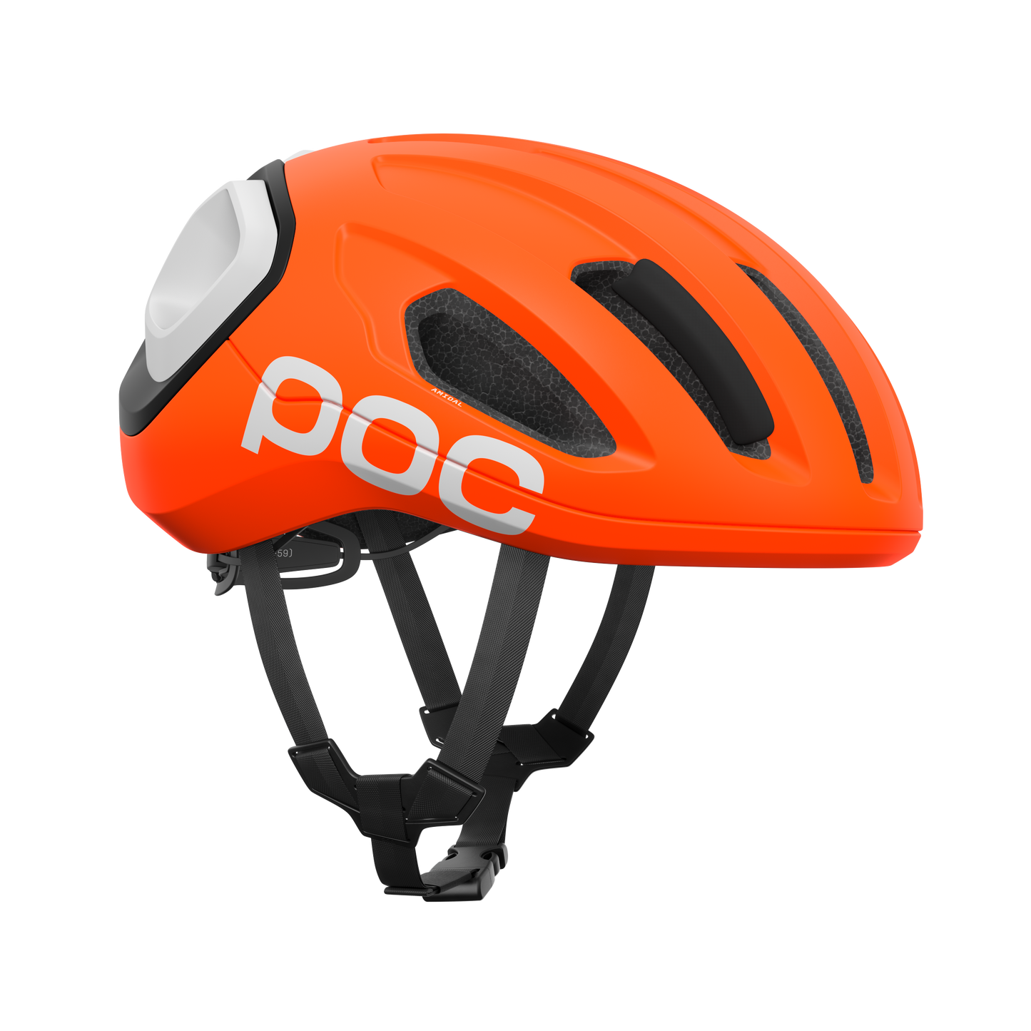 POC AMIDAL landevejshjelm MIPS mat orange/mat sort/mat hvid