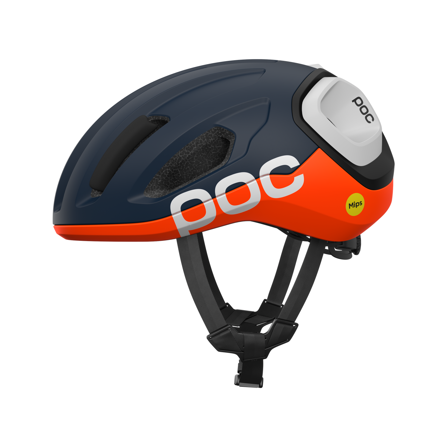 POC AMIDAL vejhjelm Marine/Orange/Hvid Mat