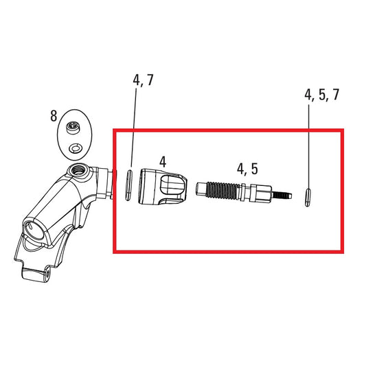 Adjuster Kit ROCKSHOX XLOC FLOODGATE SPRINT/FULL SPRINT 2014-16 GOLD