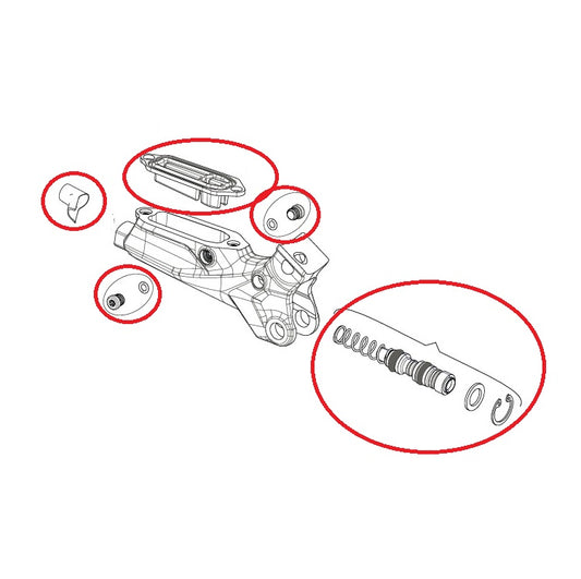 SRAM G2 RS indvendige dele til håndtag