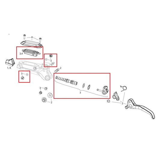 Internal Parts Kit for SRAM MAVEN BRONZE B1 Lever