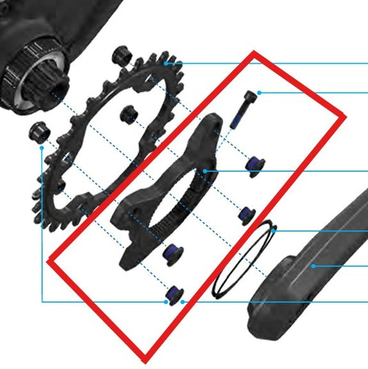 SRAM Pedal Star til MAHLE SL 1.1 SPECIALIZED-motor 107 mm