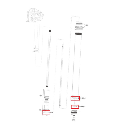 200 timer/år vedligeholdelsessæt ROCKSHOX REVERB XPLR AXS 27,2 mm A1
