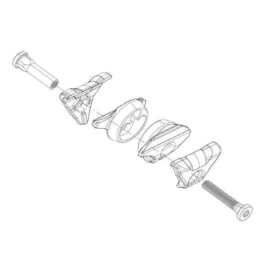 Vognsæt til ROCKSHOX Reverb AXS A1/AXS XPLR ovale sædeskinner