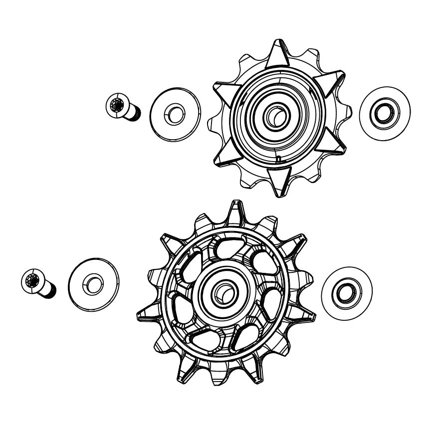 SRAM XX DH T-TYPE EAGLE AXS 7-trins bagskifterbure