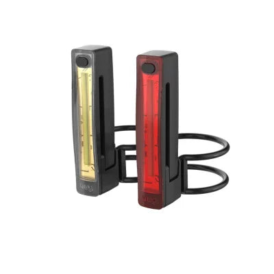 KNOG PLUS TWINPACK 40/20 lumen for- og baglygte Sort