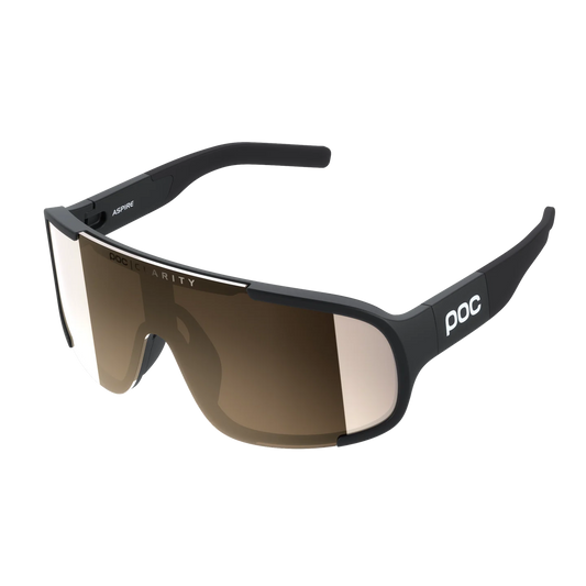 POC ASPIRE-brille Black Clarity Trail/Delvist solrigt sølvglas
