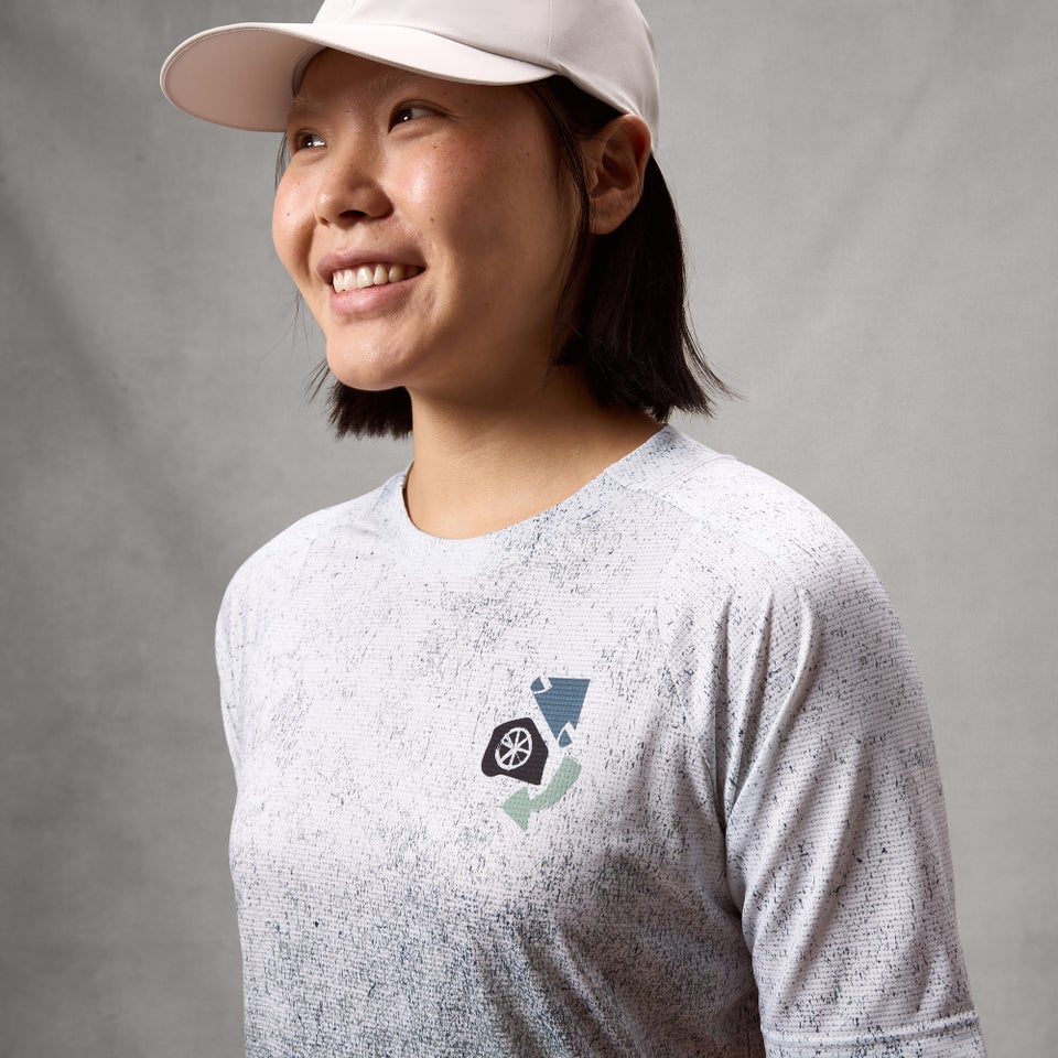 ENDURA SINGLETRACK PRINT TEE Kortærmet dametrøje Aero Blue