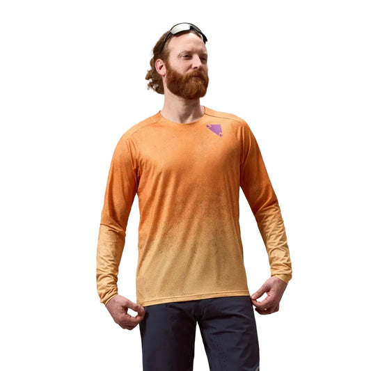 ENDURA SINGLETRACK PRINT Jersey Langærmet End Orange