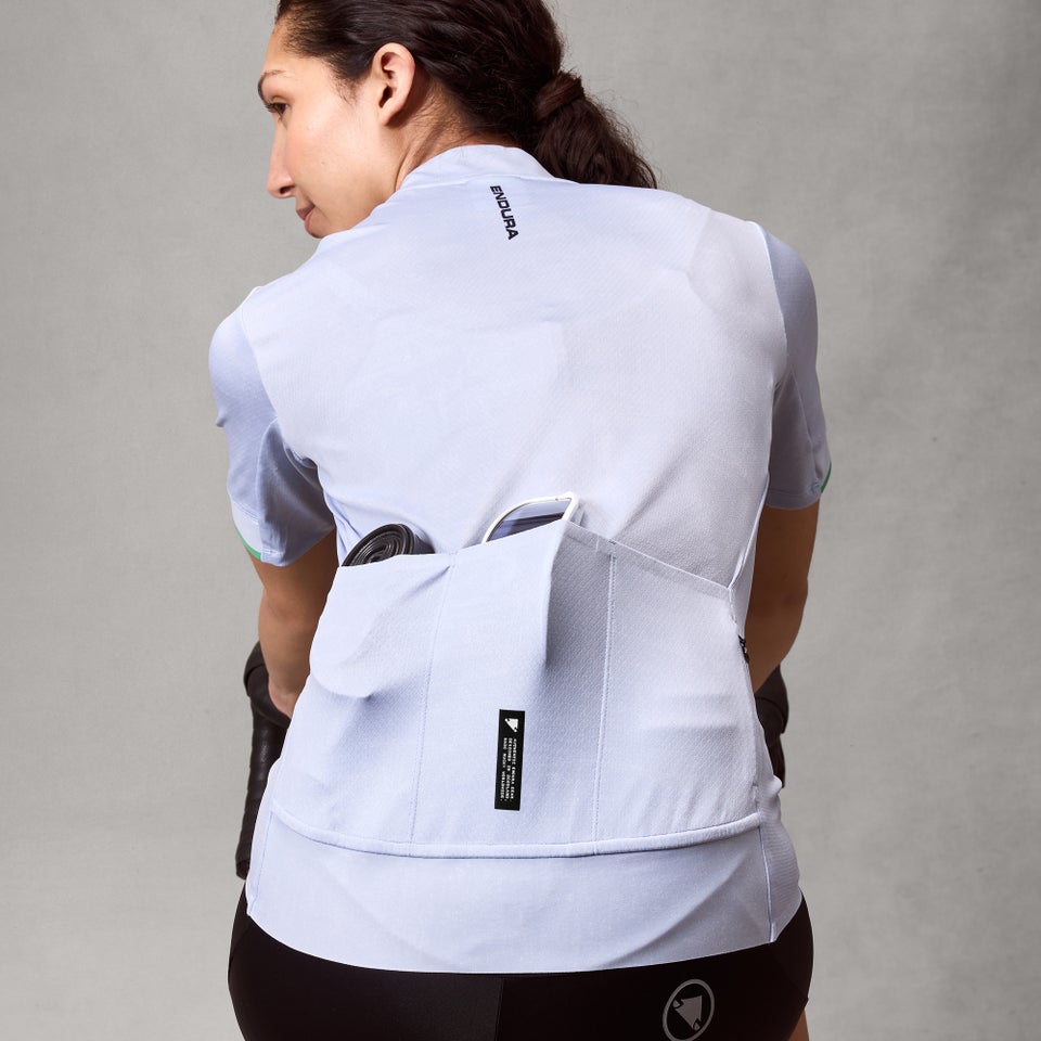 ENDURA FS260 PRINT kortærmet dametrøje Aero Blue