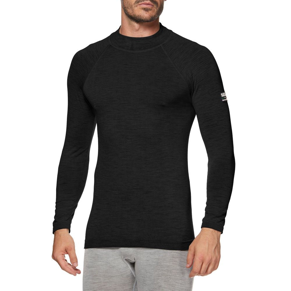Underwear SIXS TS3 MERINOS Long Sleeve Black