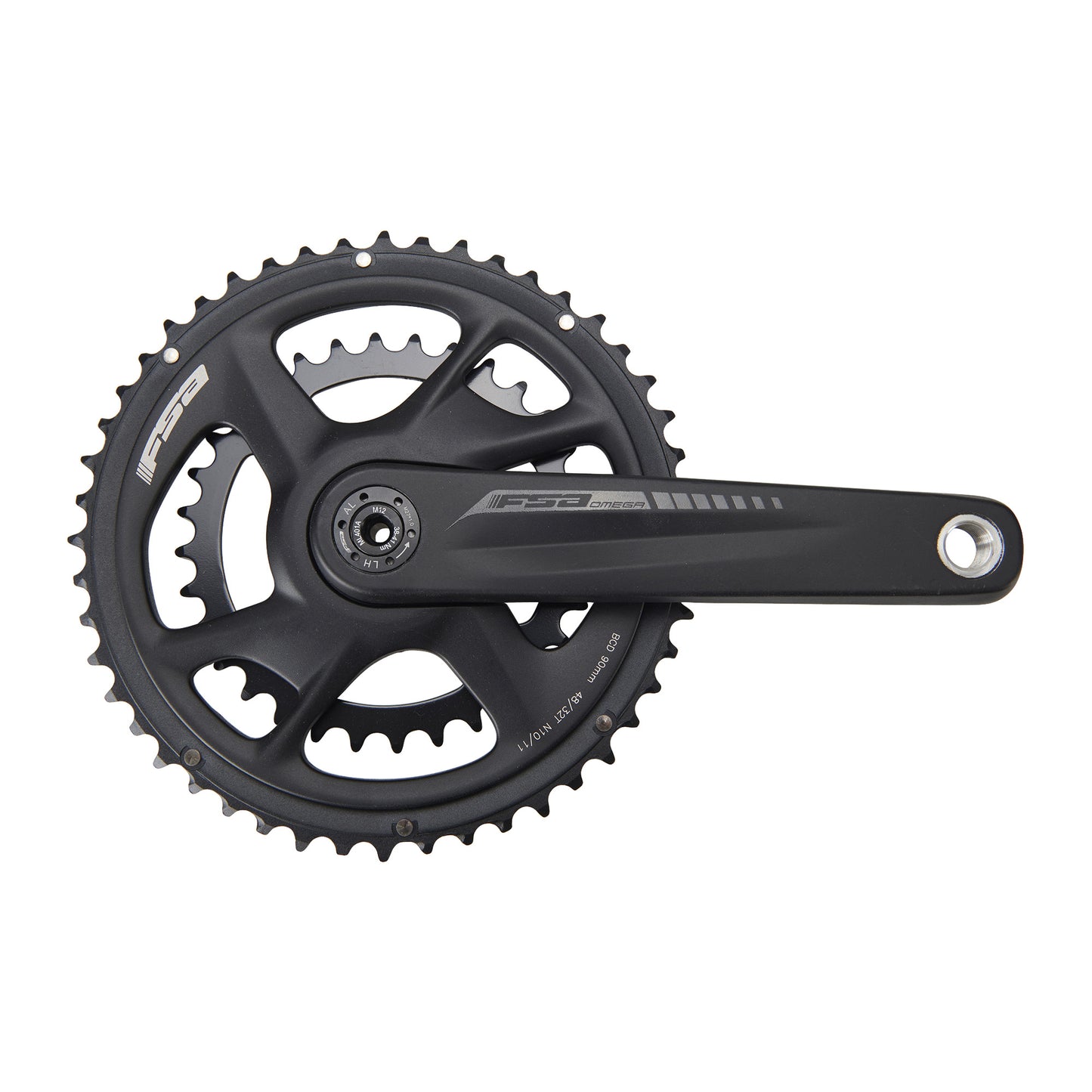 10/11V FSA OMEGA ADVENTURE MEGAEXO dobbeltaksel 19 mm sort kranksæt