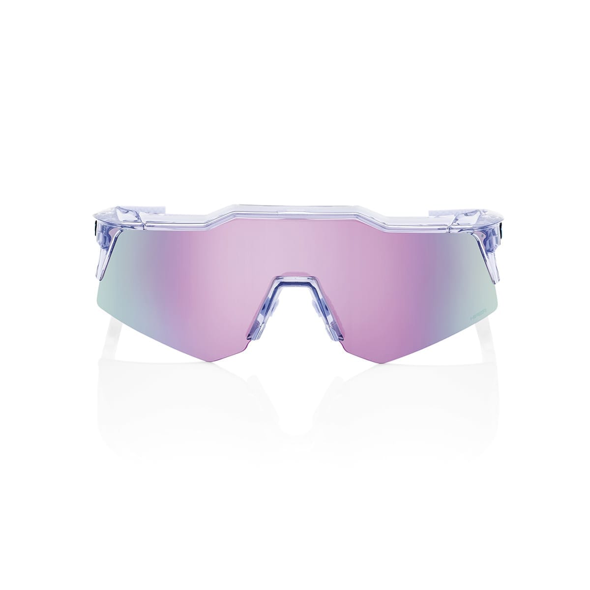 100% SPEEDCRAFT XS POLISHED Gennemsigtig Hiper Mirror Lavende brille