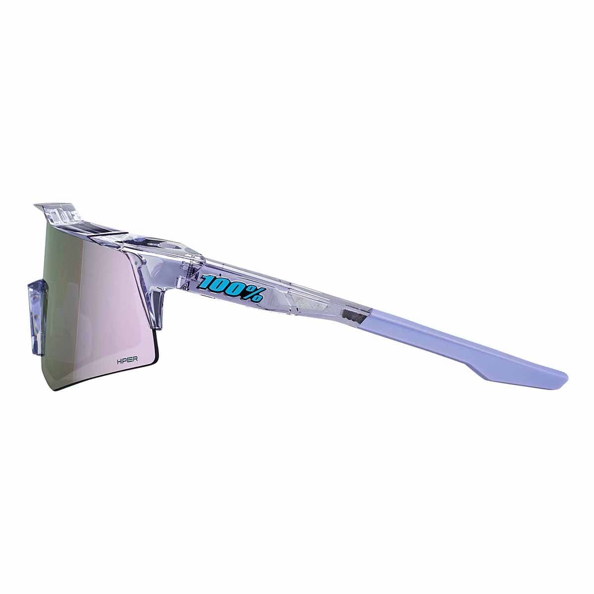 100% SPEEDCRAFT XS POLISHED Gennemsigtig Hiper Mirror Lavende brille