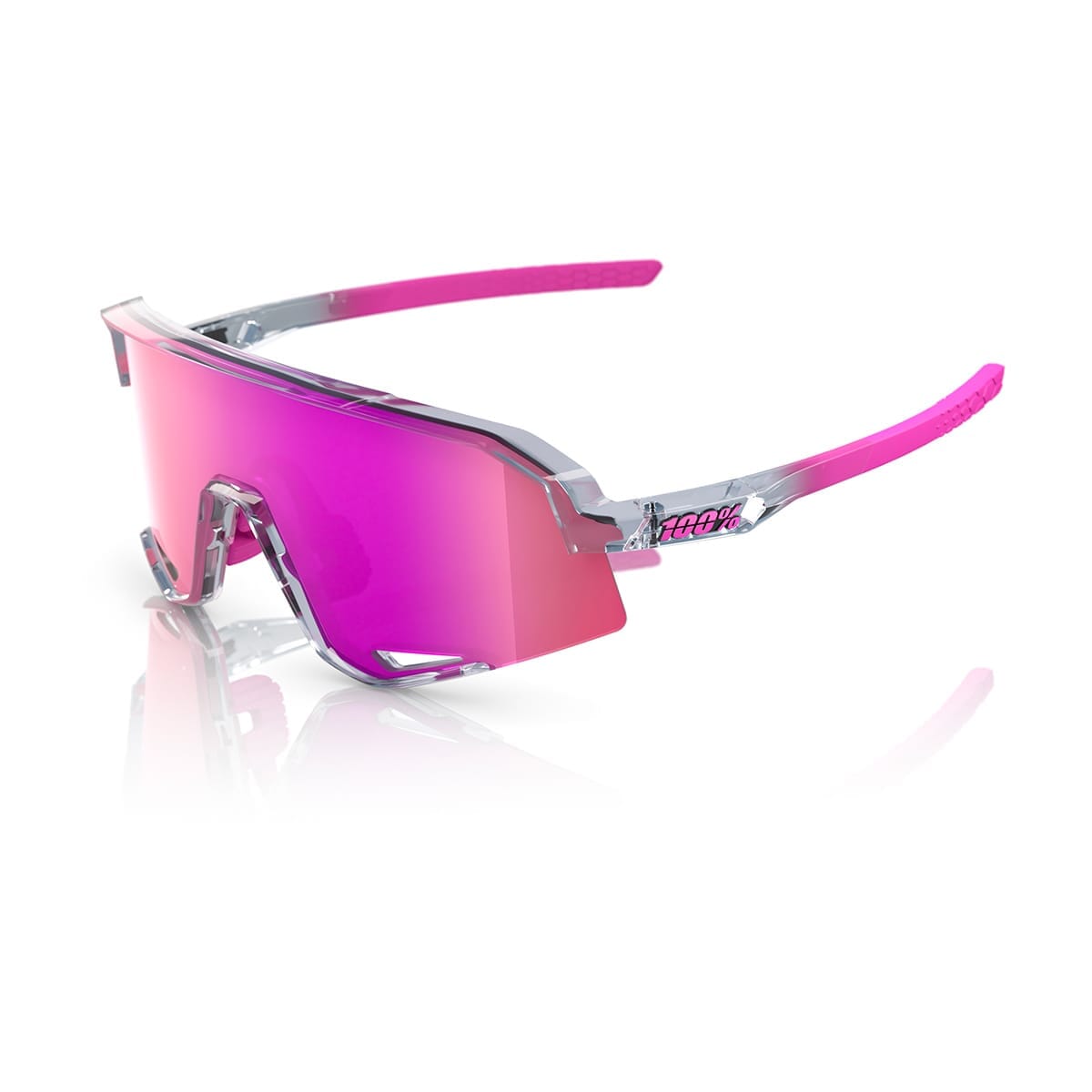 100% SLENDALE POLISHED Translucent Mirror Violet Glasses