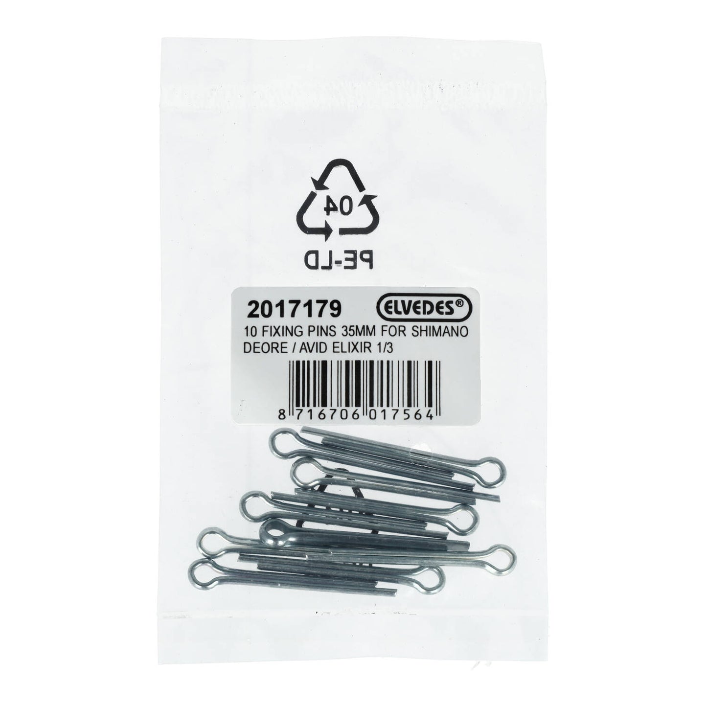 Sæt med 10 ELVEDES-stifter til Shimano Deore/Avid Elixir