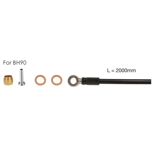 Sæt hydroslanger 2m ELVEDES til SHIMANO SM-BH 90+banjo+parts