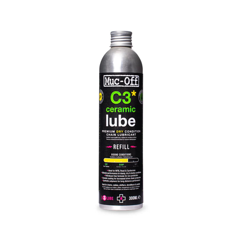 MUC-OFF C3 DRY CERAMIC LUBE Kædesmøremiddel til tørre forhold (300 ml)