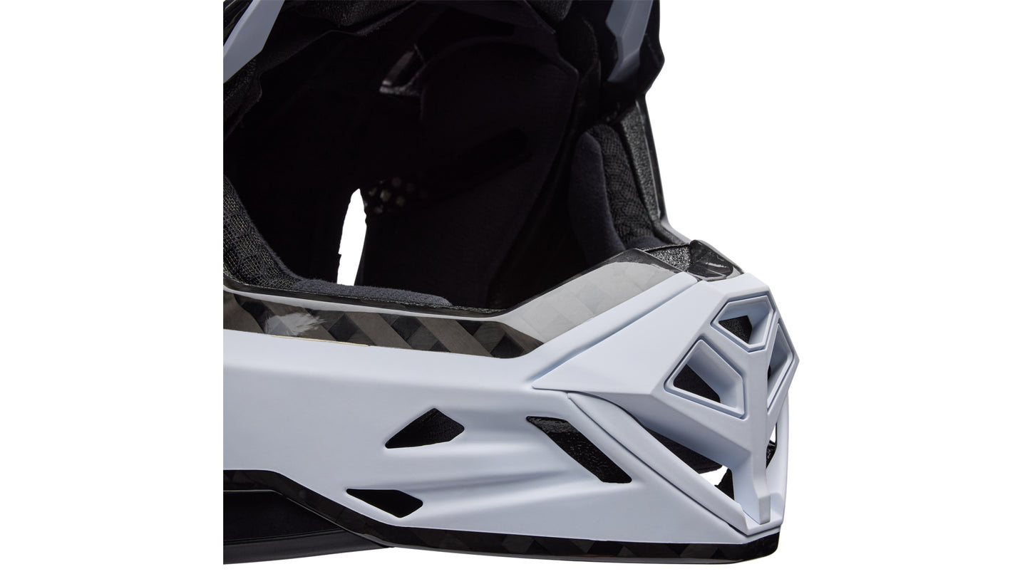 MTB-hjelm BELL FULL-10 SPHERICAL CARBON PEAK Hvid