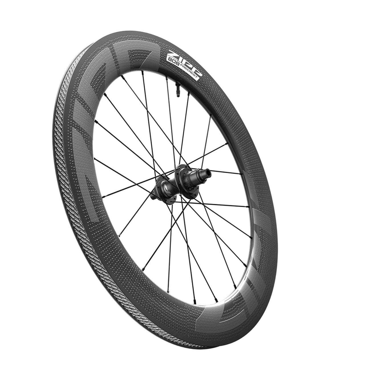 Et sæt ZIPP 808 FIRECREST DISC-hjul, Tubeless Ready (Center Lock)