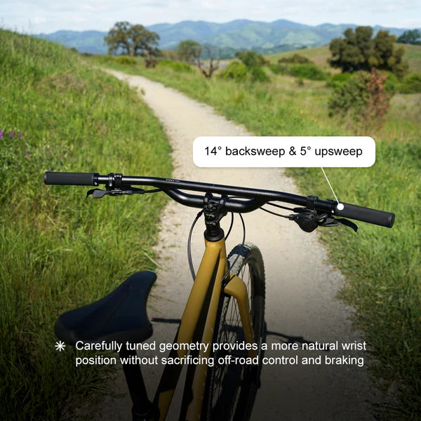 REDSHIFT Rise Flat Handlebar, 70 mm Rise, 800 mm