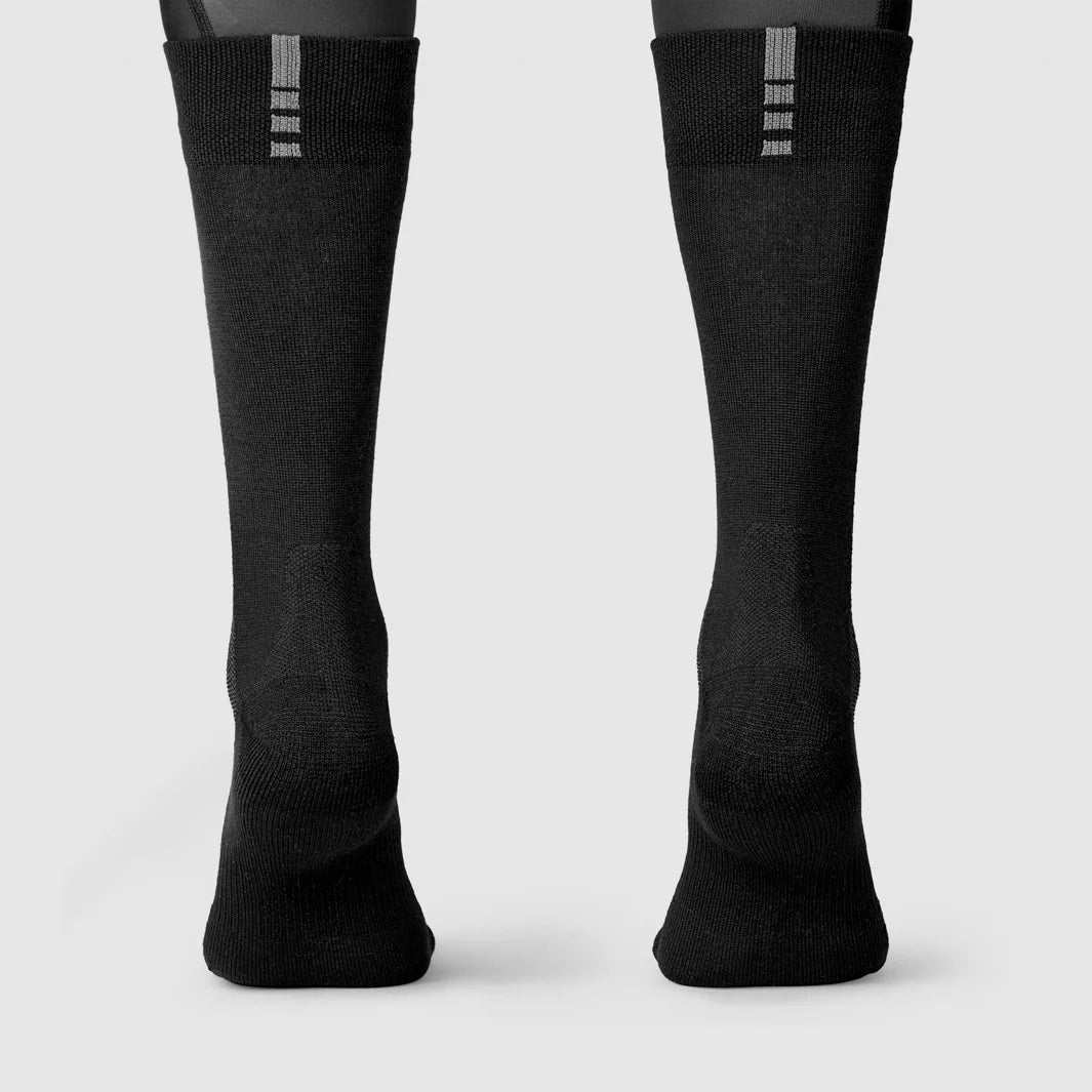 GRIPGRAB ALPINE MERINO HIGH-strømper Sort