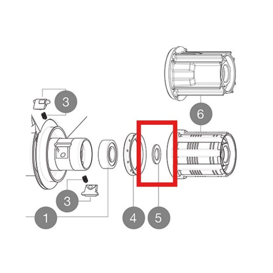 SÆT AF 3 SØLV 9MM FTS-L MAVIC INTERNE AFSTANDSSTYKKER