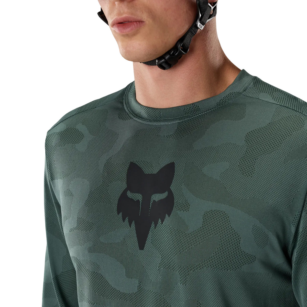 MTB-trøje FOX RANGER TRU DRI Lange Ærmer Salvie Grøn